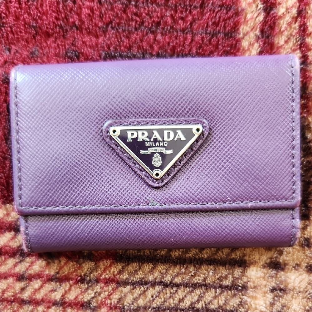 🖤Prada Violet Purple Women's Keyholder AND Cardholder Wallet